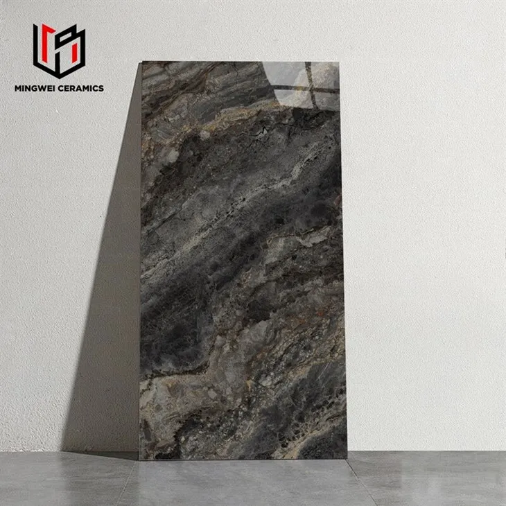 Glossy And Luxurious Marble Tiles On The Floor And Walls