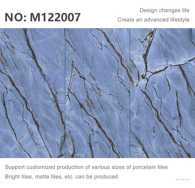 600/1200 Flooring Rectangular Gloss Pattern Polished Tiles